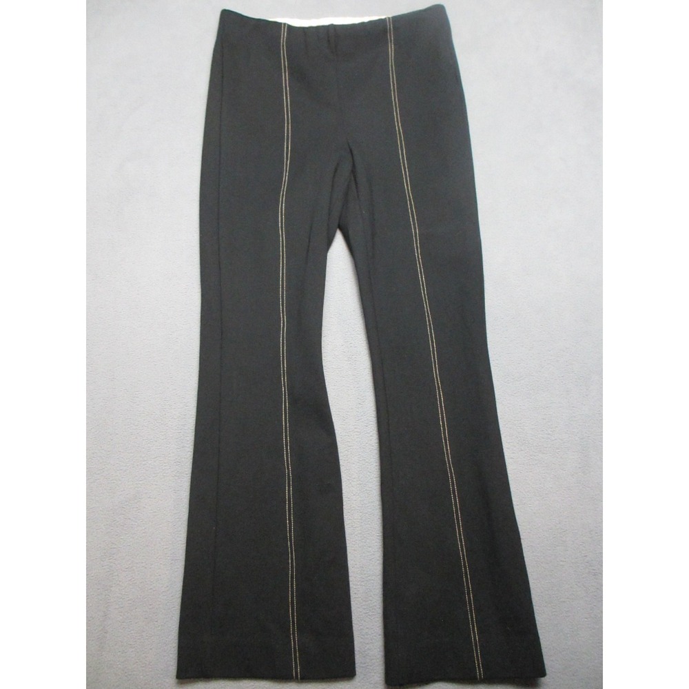 Anthropologie Pants Womens XS Black Stretch The Essential Cropped Flare
